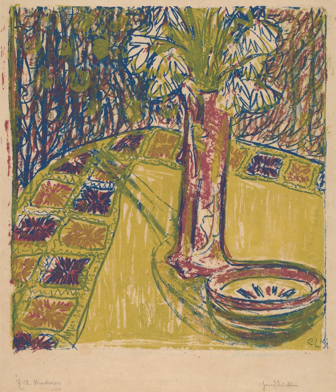 静物，1907年。 作者 恩斯特·路德维希·基希纳