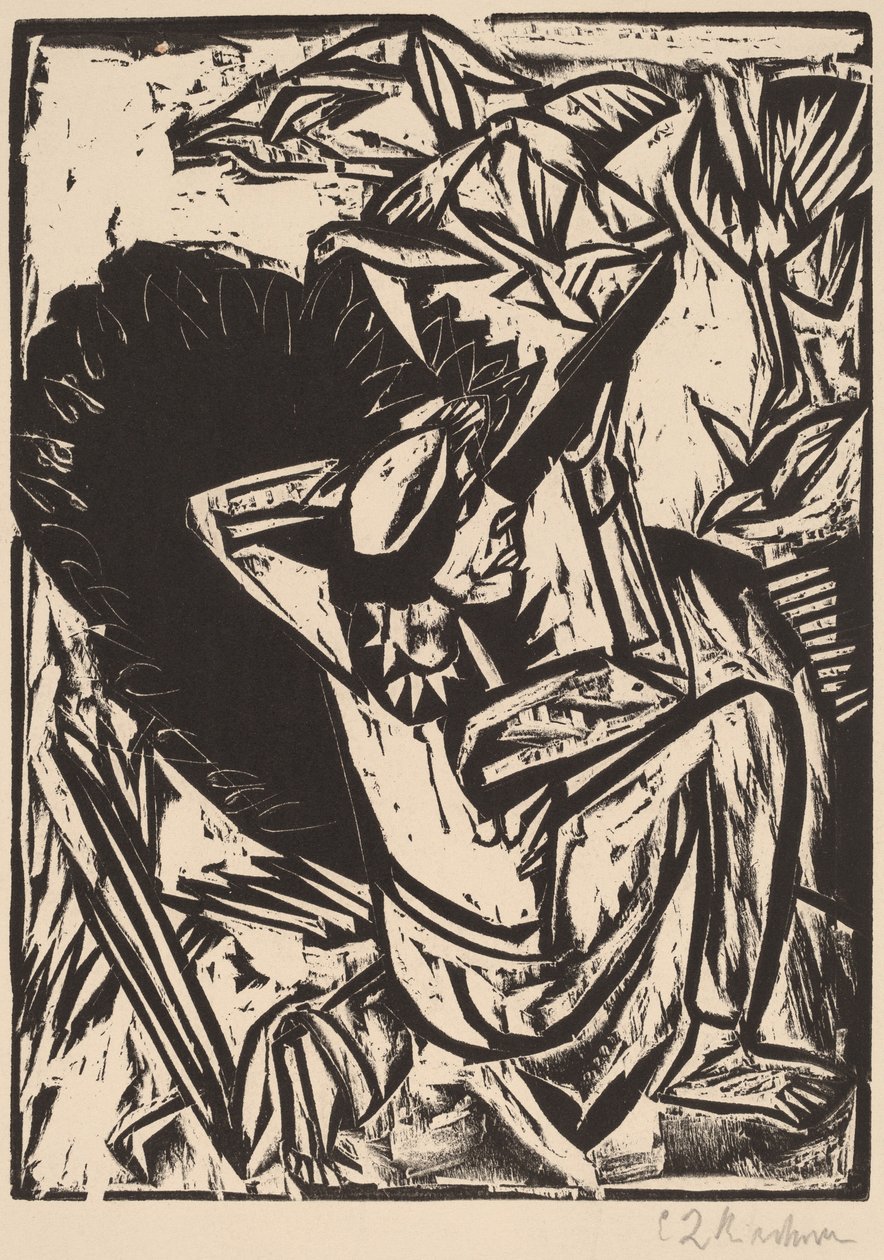 海鸥猎人》，1913年。 作者 恩斯特·路德维希·基希纳