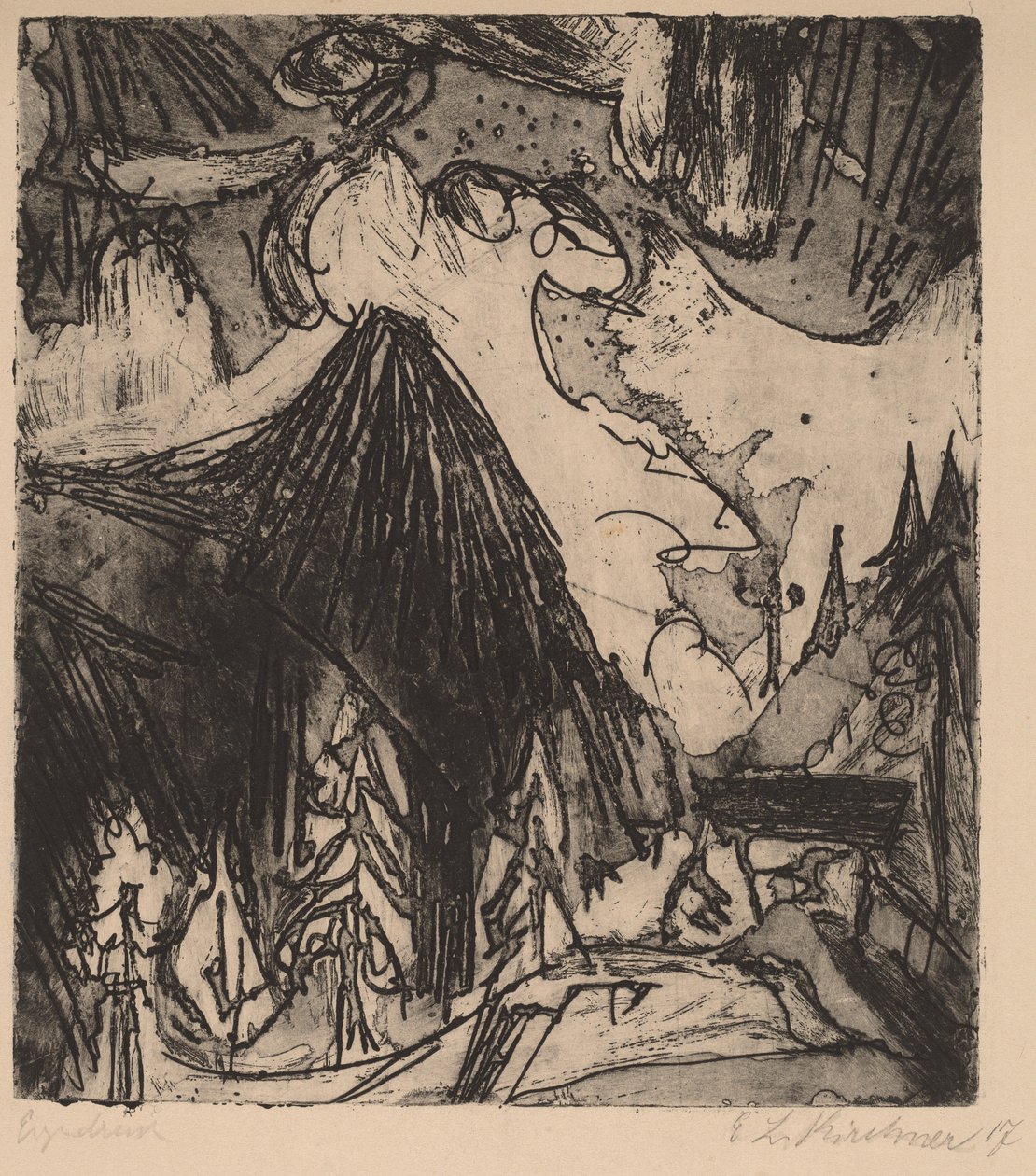 The Seehorn, 1919. 作者 恩斯特·路德维希·基希纳
