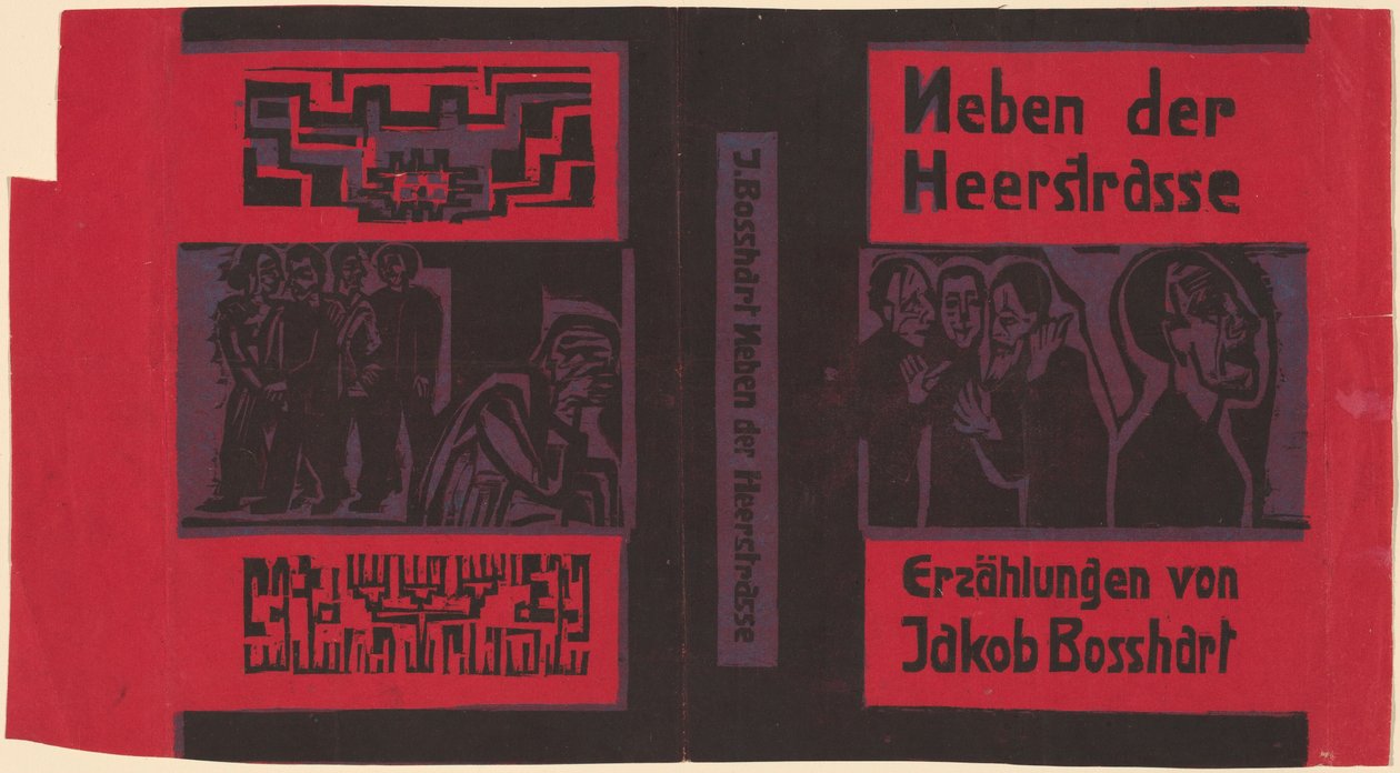 雅克布-博斯哈特：Neben der Heerstrasse (雅克布-博斯哈特：靠近主街) 作者 恩斯特·路德维希·基希纳
