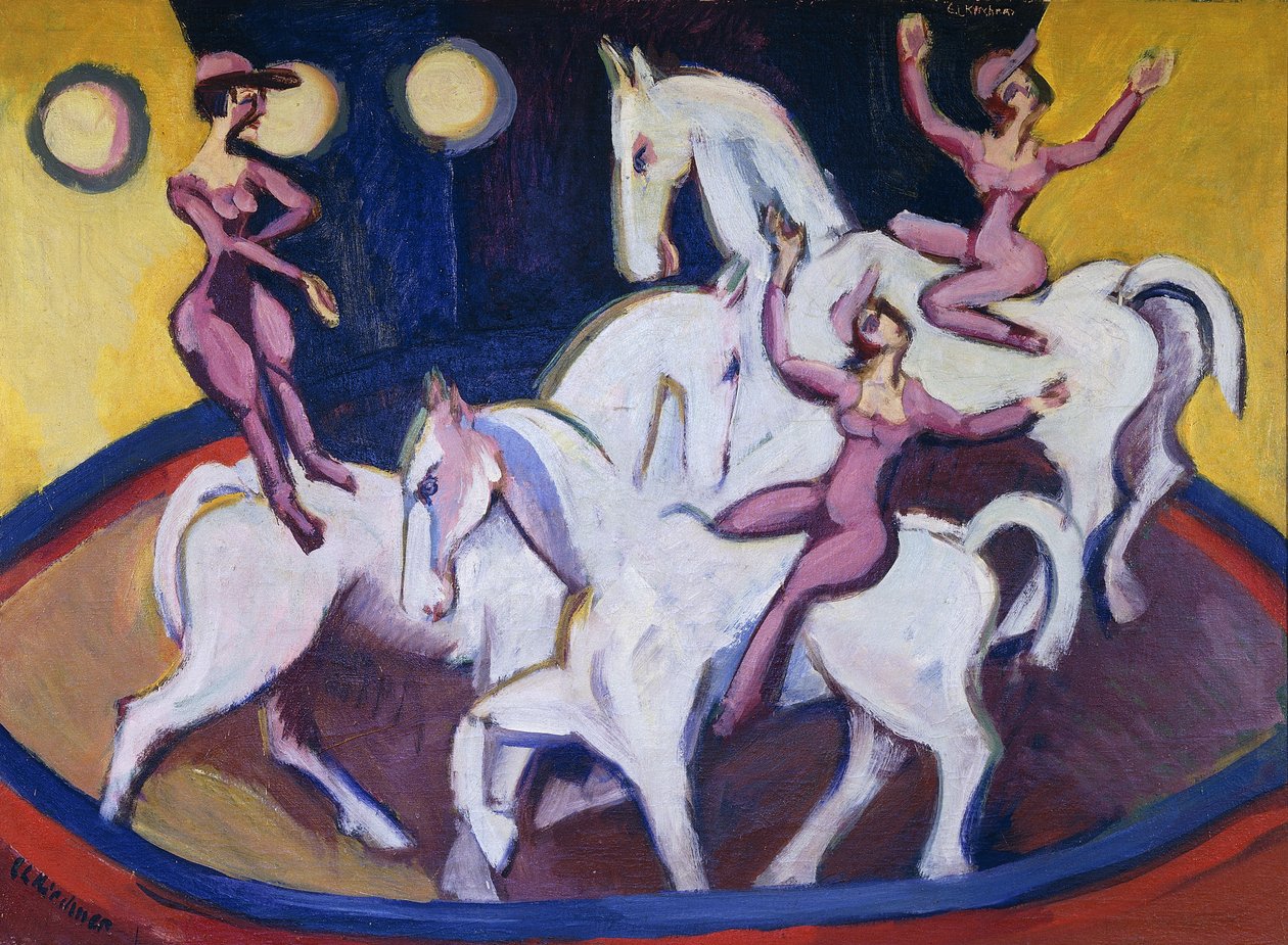 1925年，赛马会 作者 恩斯特·路德维希·基希纳