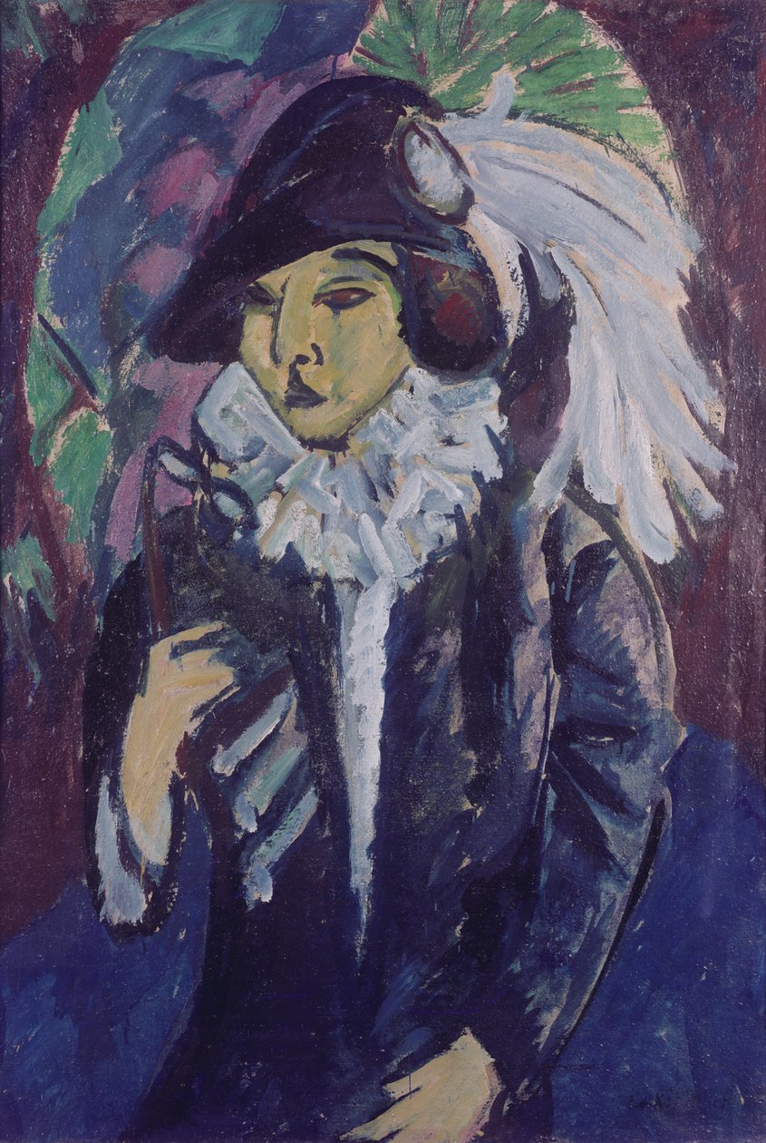 公园里的女士，1912年 作者 恩斯特·路德维希·基希纳
