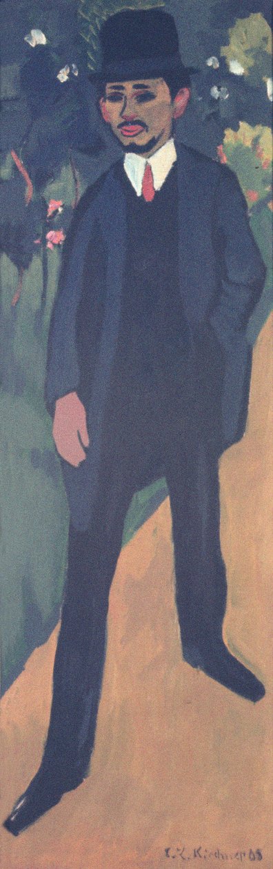 埃里希·海克尔（1883-1970）1911年的肖像 作者 恩斯特·路德维希·基希纳