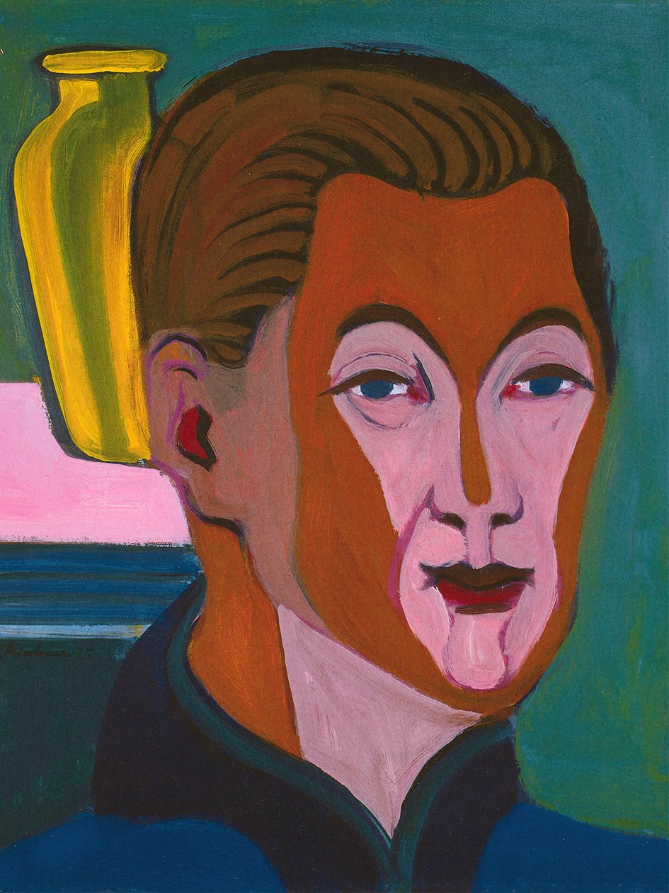 自画像》，1925年。 作者 恩斯特·路德维希·基希纳