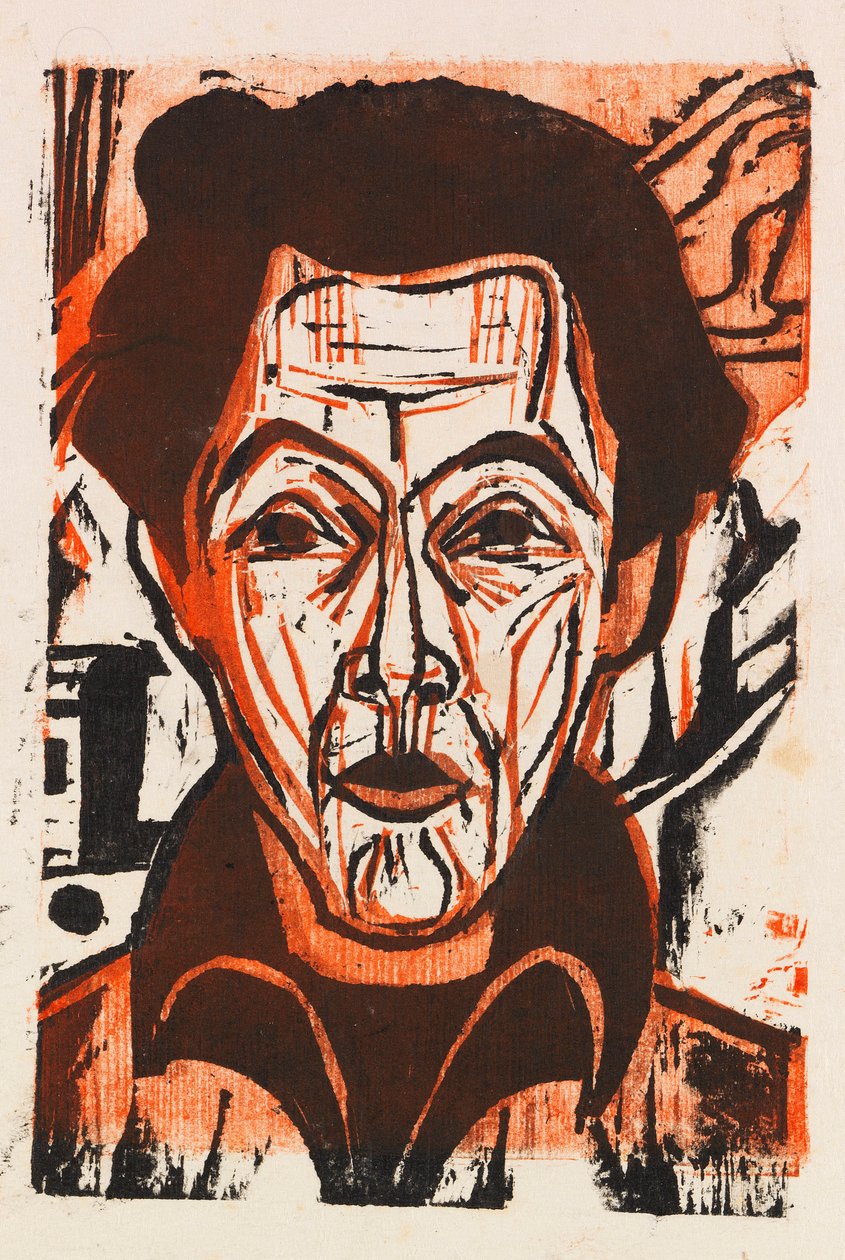 自画像》，1926年。 作者 恩斯特·路德维希·基希纳