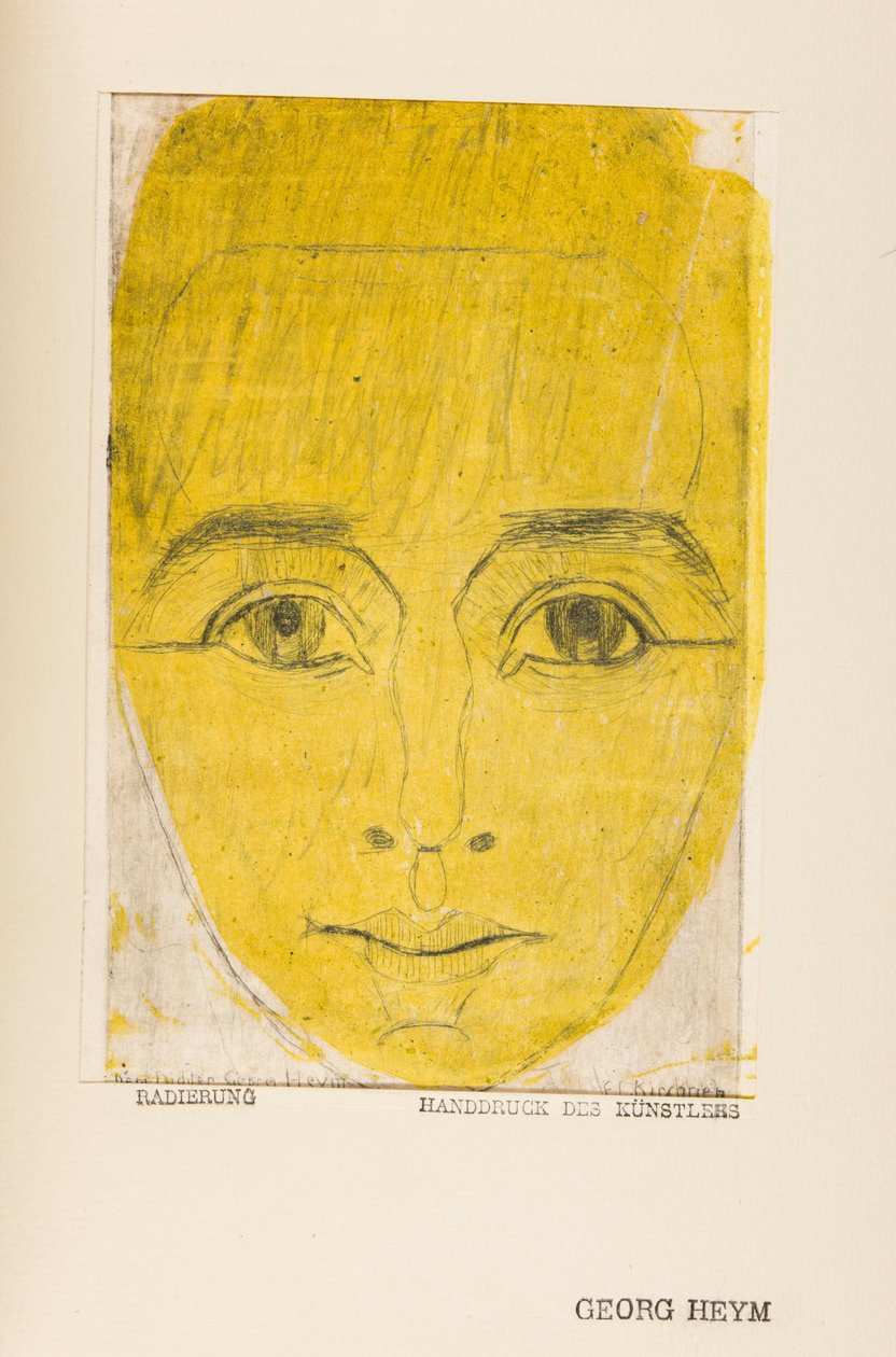 Umbra Vitae (culture de la vie, portrait de Georg Heym 作者 恩斯特·路德维希·基希纳