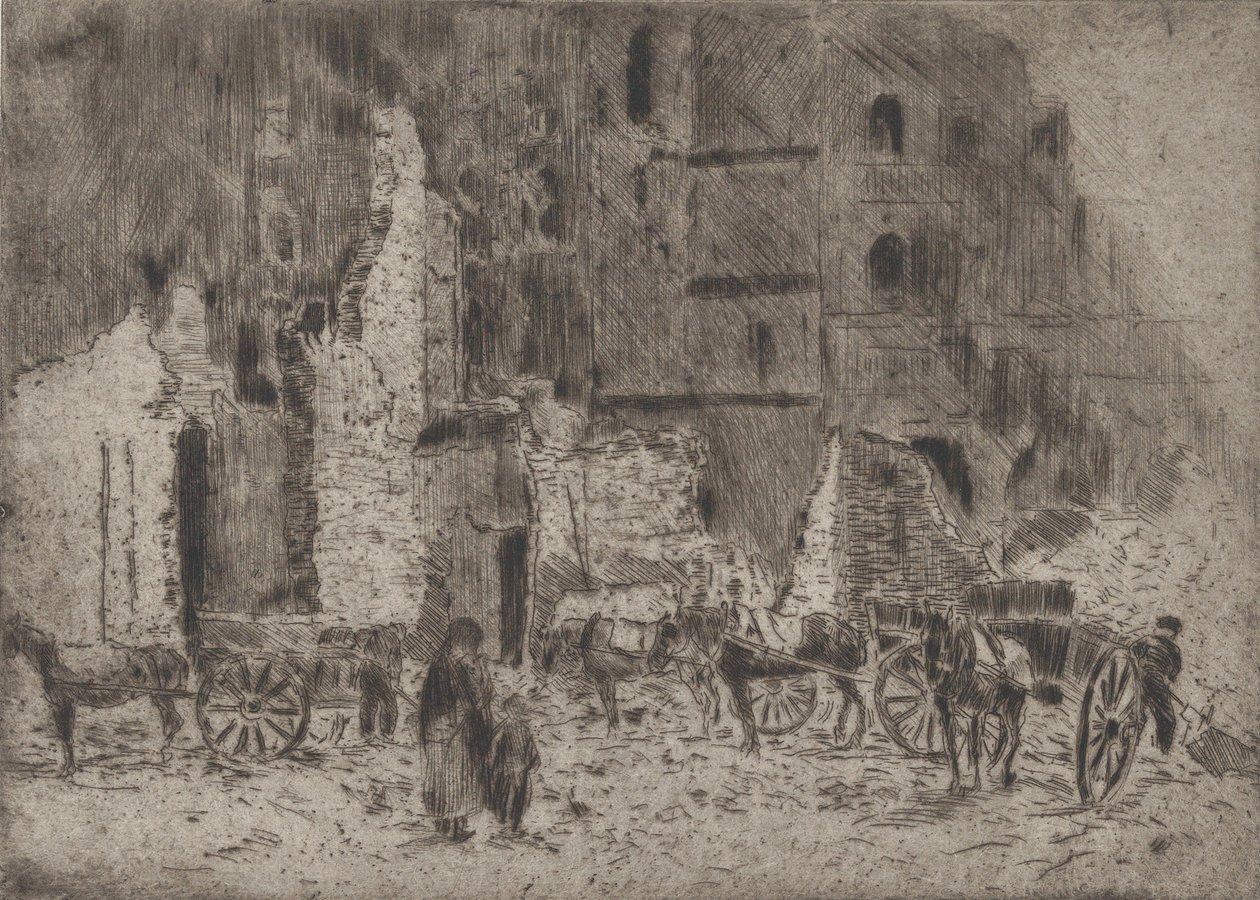 里尔：Ruin, 1916. 作者 恩斯特·奥普勒