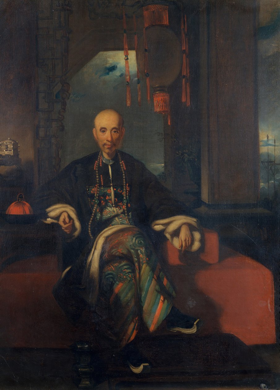 Houqua，约1843年。 作者 埃斯特·斯派克曼