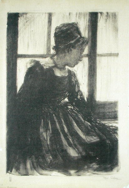 Young Breton Woman 作者 埃塞尔·加班