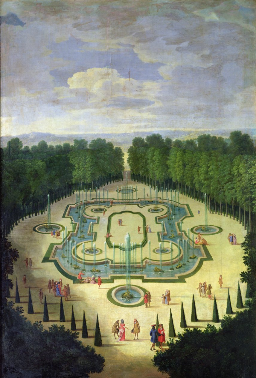宴会厅或会议室，c.1688 作者 艾蒂安·阿莱格兰（Etienne Allegrain）
