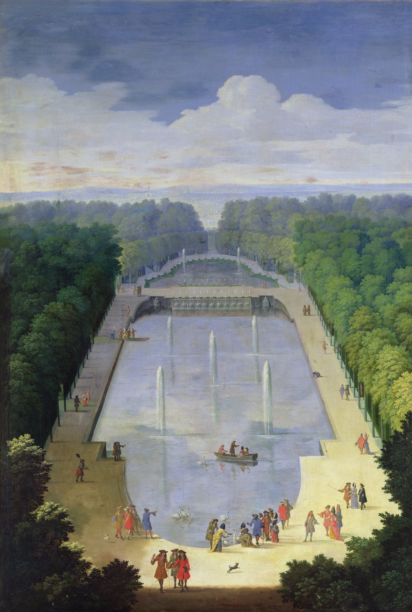 Miroir d&39;eau盆地和ÎleRoyale，c.1688 作者 艾蒂安·阿莱格兰（Etienne Allegrain）