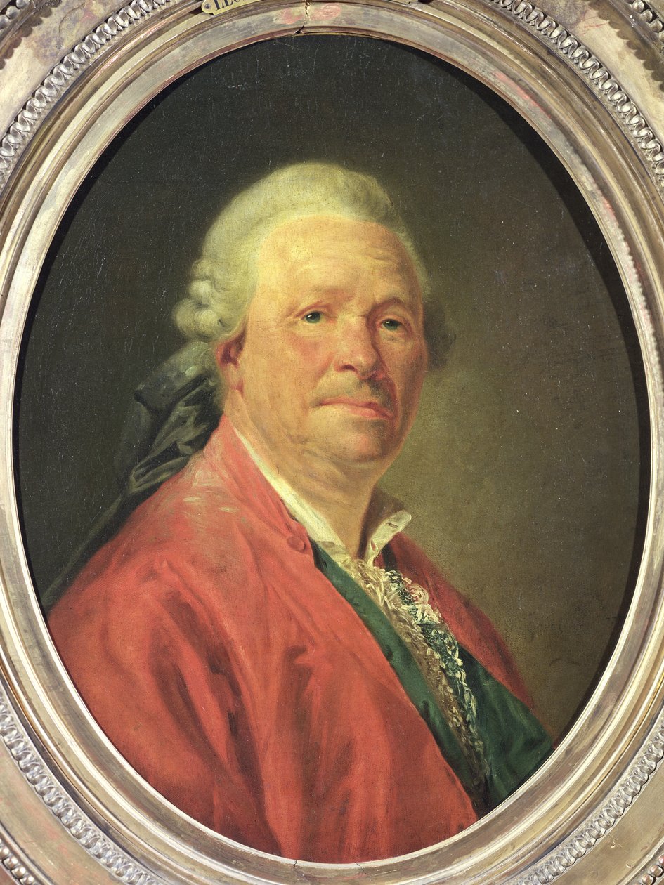 Christoph Willibald von Gluck（1714-87），1777年的肖像 作者 艾蒂安·奥布里