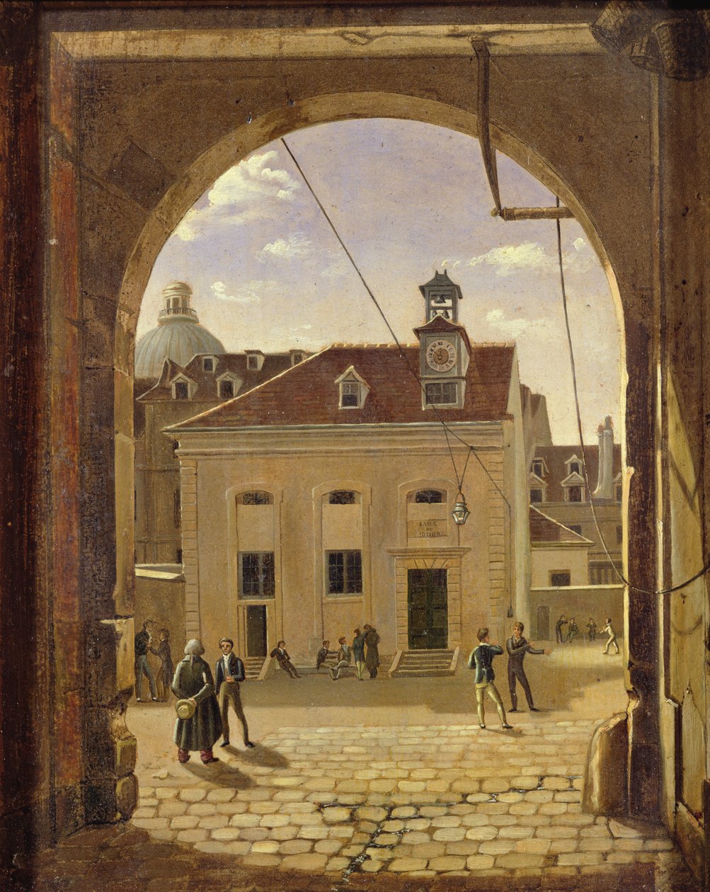 1824年，Rue de Reims学院Sainte-Barbe 作者 艾蒂安·布霍特（Etienne Bouhot）