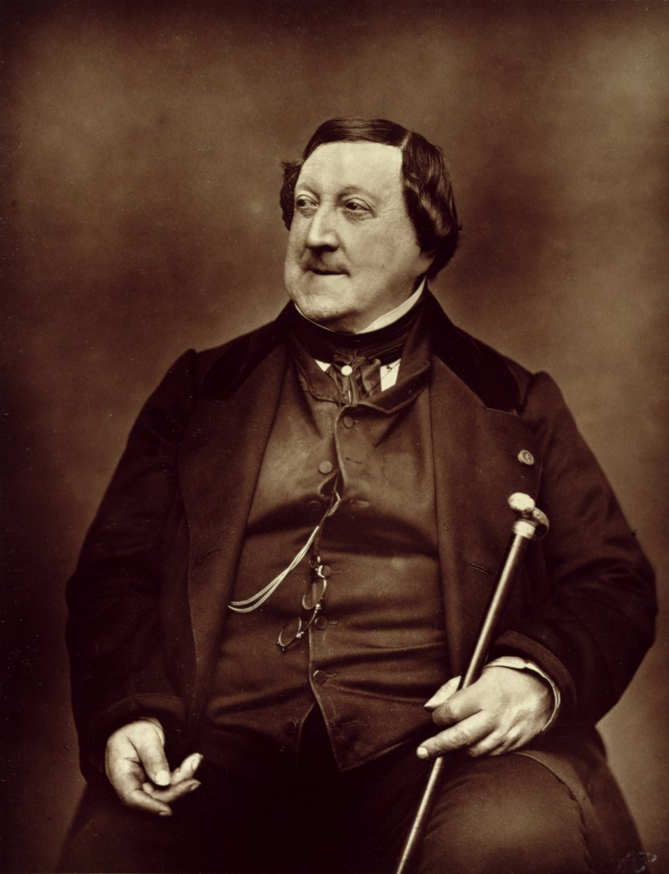 Gioacchino Rossini（1792-1868）来自&39;Galerie Contemporaine&39;，1877年 作者 艾蒂安·卡加特
