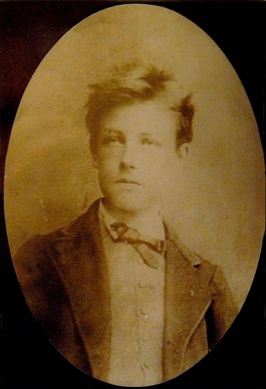Arthur Rimbaud的肖像，1871年17岁 作者 艾蒂安·卡加特