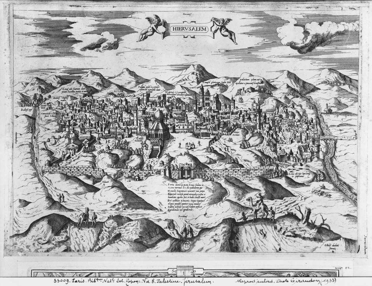 耶路撒冷的视图，1570年 作者 艾蒂安·杜佩拉克