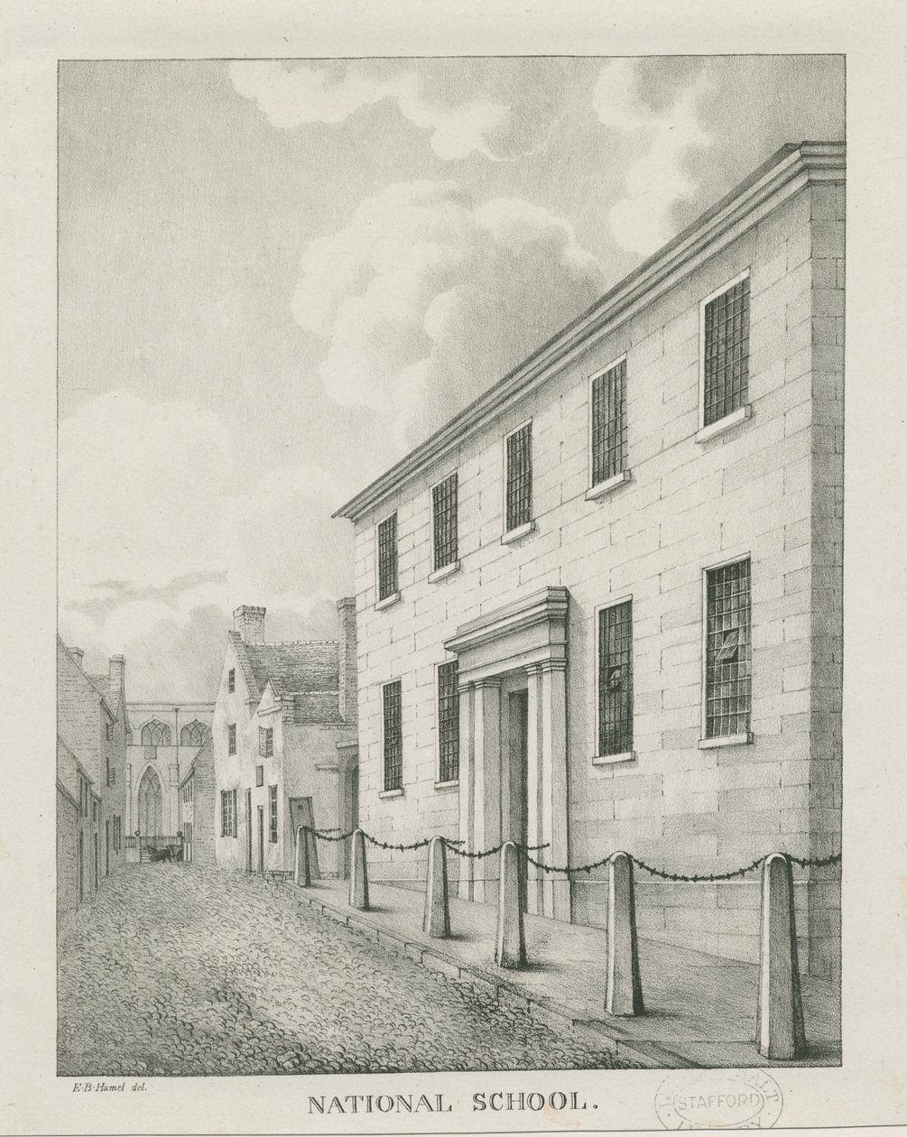 塔姆沃思（Tamworth）-国立学校：版画，nd [1796-1865]（印刷） 作者 艾蒂安·布鲁诺·哈默尔