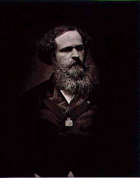 Arsene Houssaye（1815-96），来自 "当代画廊"，约1874-78（黑白照片）。 作者 艾蒂安·卡加特