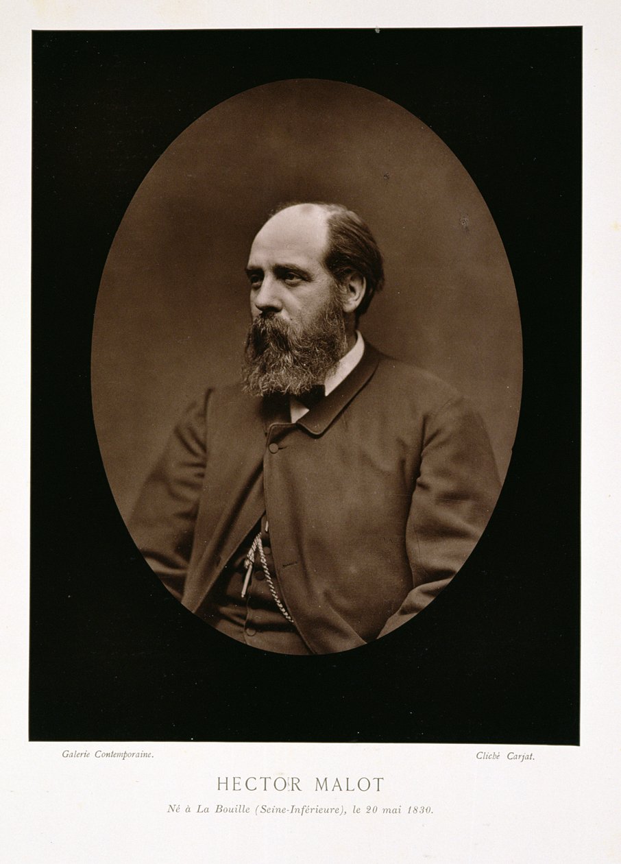 Hector Malot（1830-1907），来自&39;Galerie Contemporaine&39;，c.1874-78 作者 艾蒂安·卡加特