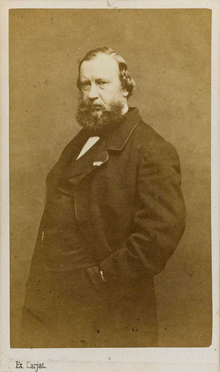 艺术家Constant Troyon 1810-1865的肖像，1860年代初。 作者 艾蒂安·卡加特