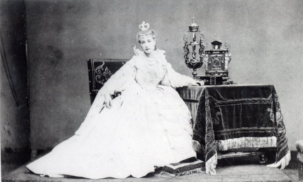 萨拉·伯恩哈特（1844-1923）饰演玛丽·德·纽堡（Marie de Neubourg）饰演维克多·雨果（Victor Hugo）的“鲁伊布拉斯”（Ruy Blas）（1802-85）c.1872 作者 艾蒂安·卡加特