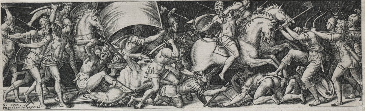战斗和胜利，大概是1560年代。 作者 艾蒂安·德劳恩（Etienne Delaune）