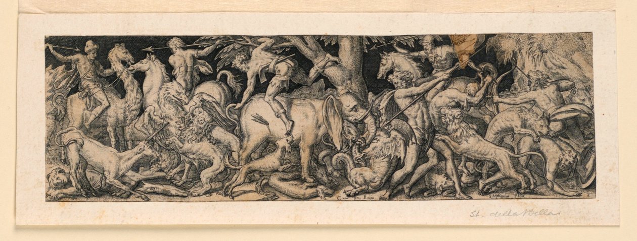 野生动物狩猎（frieze） 作者 艾蒂安·德劳恩（Etienne Delaune）