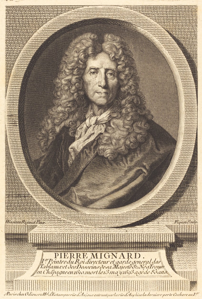 Pierre Mignard 作者 在 Hyacinthe Rigaud 之后的 Etienne Ficquet
