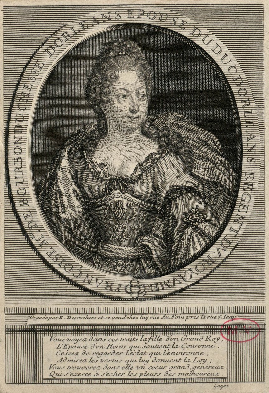 Françoise-Marie de Bourbon（弗朗索瓦丝-玛丽-波旁），Etienne Jahandier Desrochers 著、 作者 艾蒂安（Etienne Jehandier）Desrochers