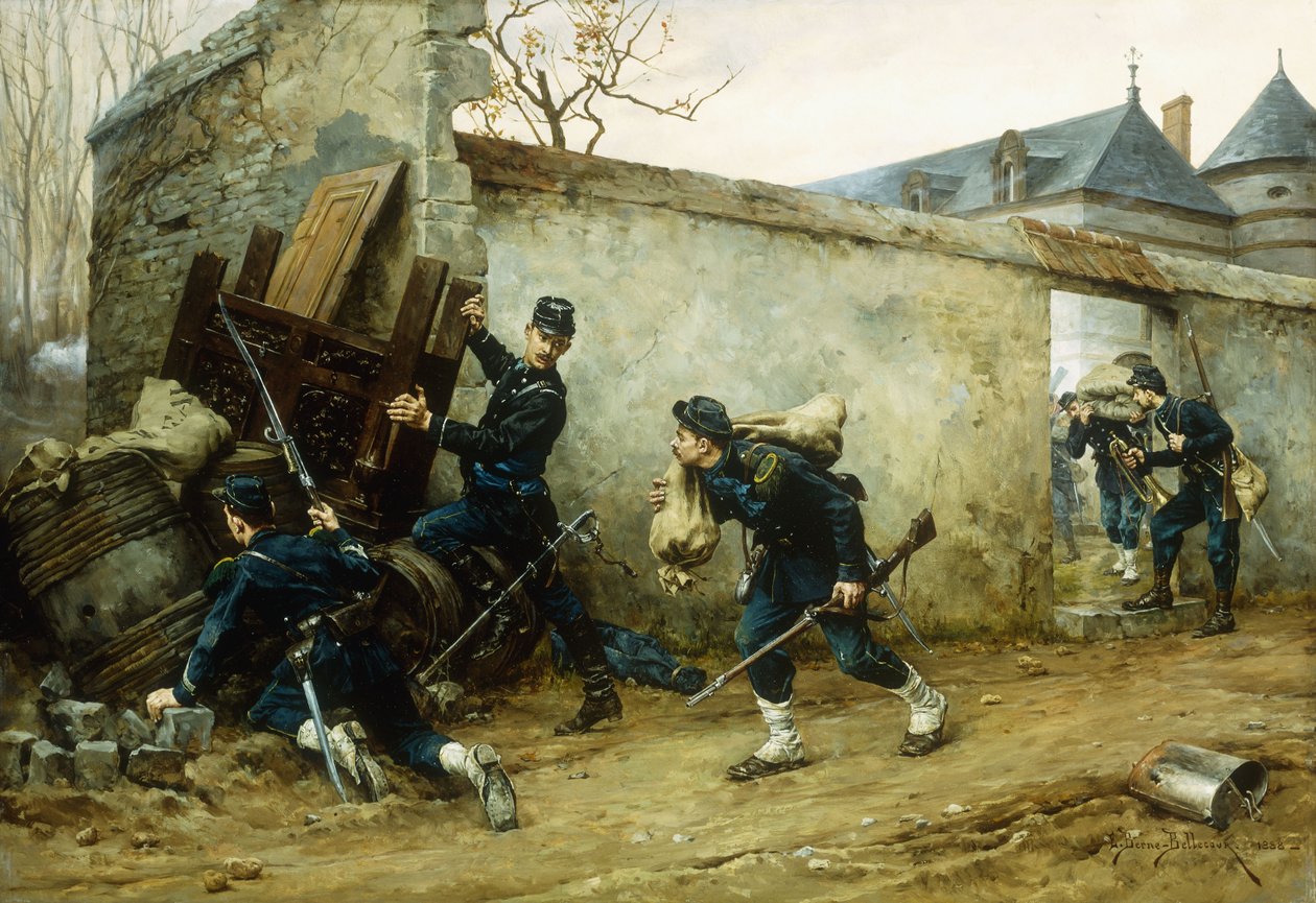 突袭，1888年 作者 艾蒂安·珀斯珀·伯恩·贝勒库尔