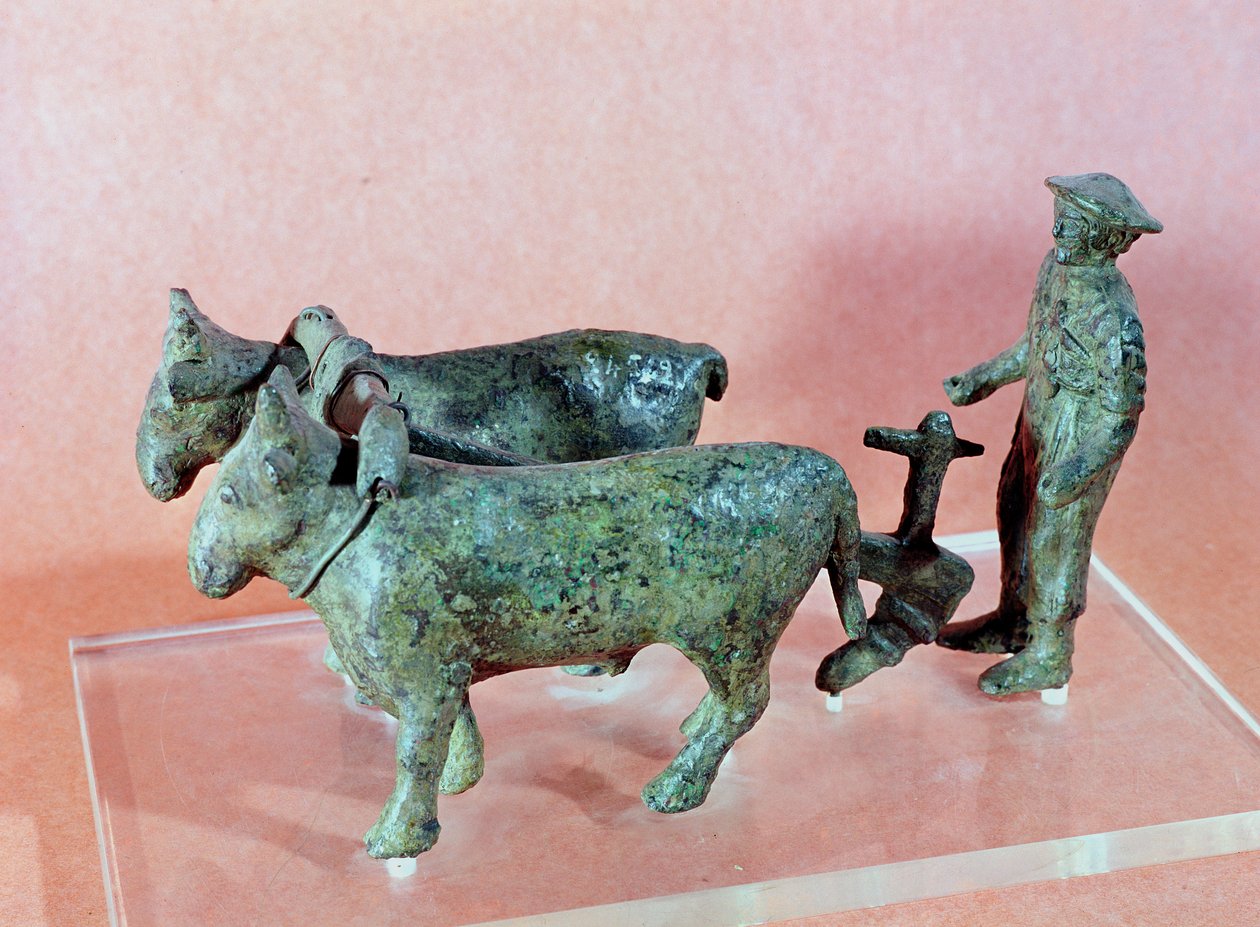 阿雷佐的农夫，来自Cerveteri，公元前6世纪（青铜） 作者 伊特鲁里亚语