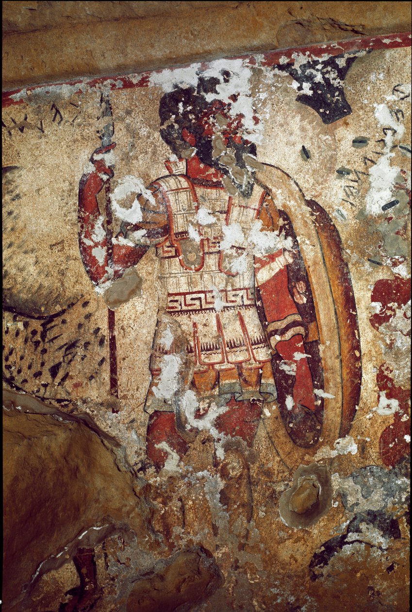一个战士（壁画，公元前 4 世纪） 作者 伊特鲁里亚语