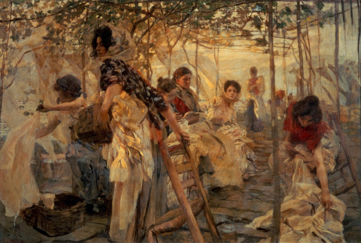 洗衣工 作者 埃托尔·铁托（Ettore Tito）