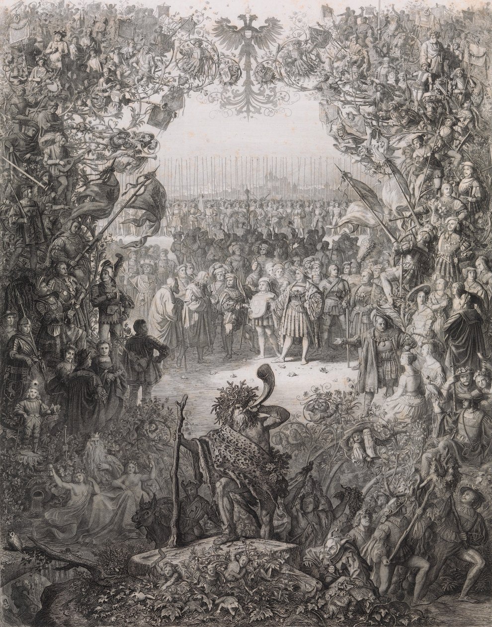 阿尔布雷希特-杜勒协会1843-1844年选举年的成员名单 Der Albrecht Du..., 1843. 作者 尤金·拿破仑·诺伊特