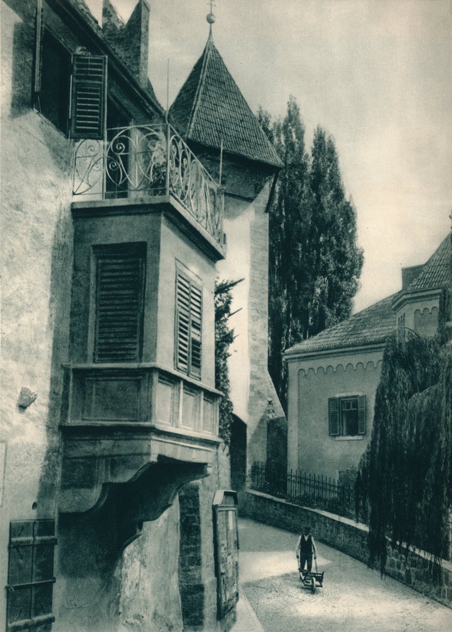 1927年，意大利南蒂罗尔，梅拉诺一个安静的角落 作者 尤金·波普尔