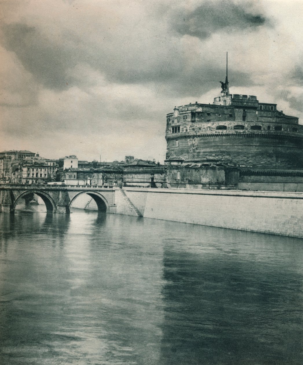 Castel Sant Angelo，意大利罗马，1927年 作者 尤金·波普尔