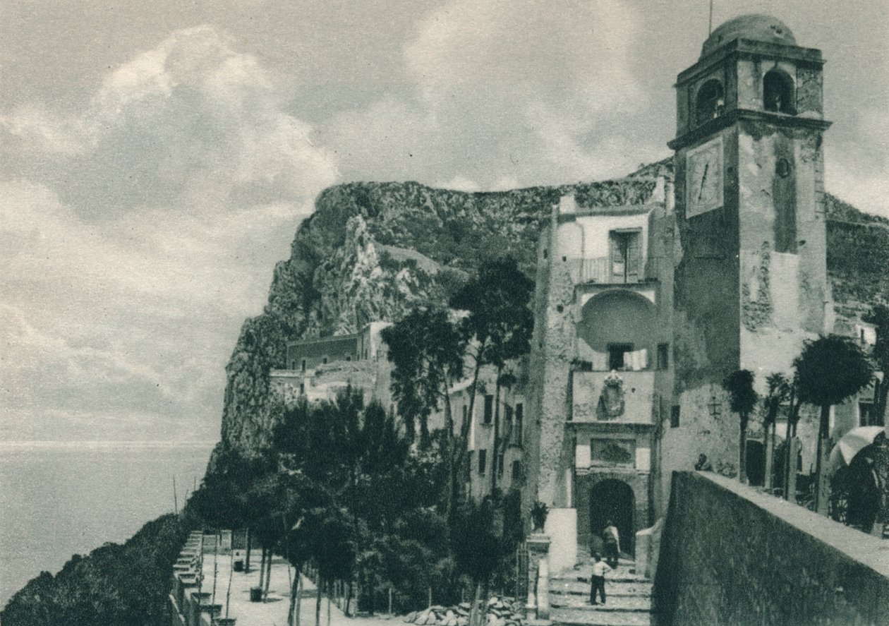 岸上的教堂，意大利卡普里岛，1927年 作者 尤金·波普尔