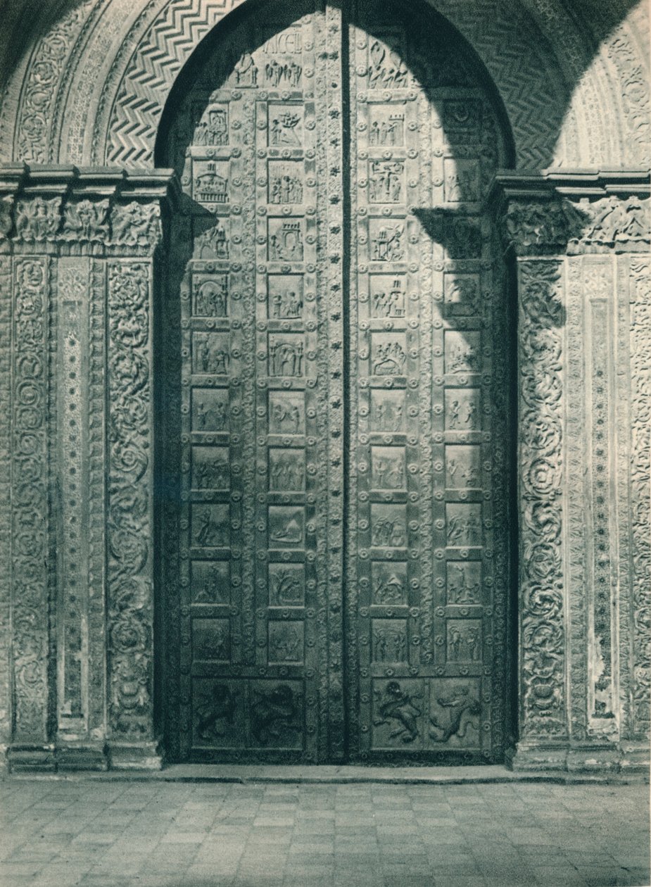蒙雷阿莱大教堂的门，意大利西西里岛，1927年 作者 尤金·波普尔