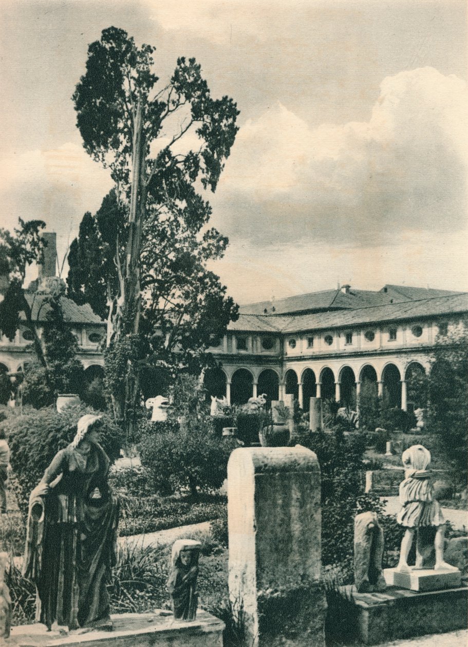 意大利罗马戴克里先浴场博物馆花园，1926年至1927年 作者 尤金·波普尔