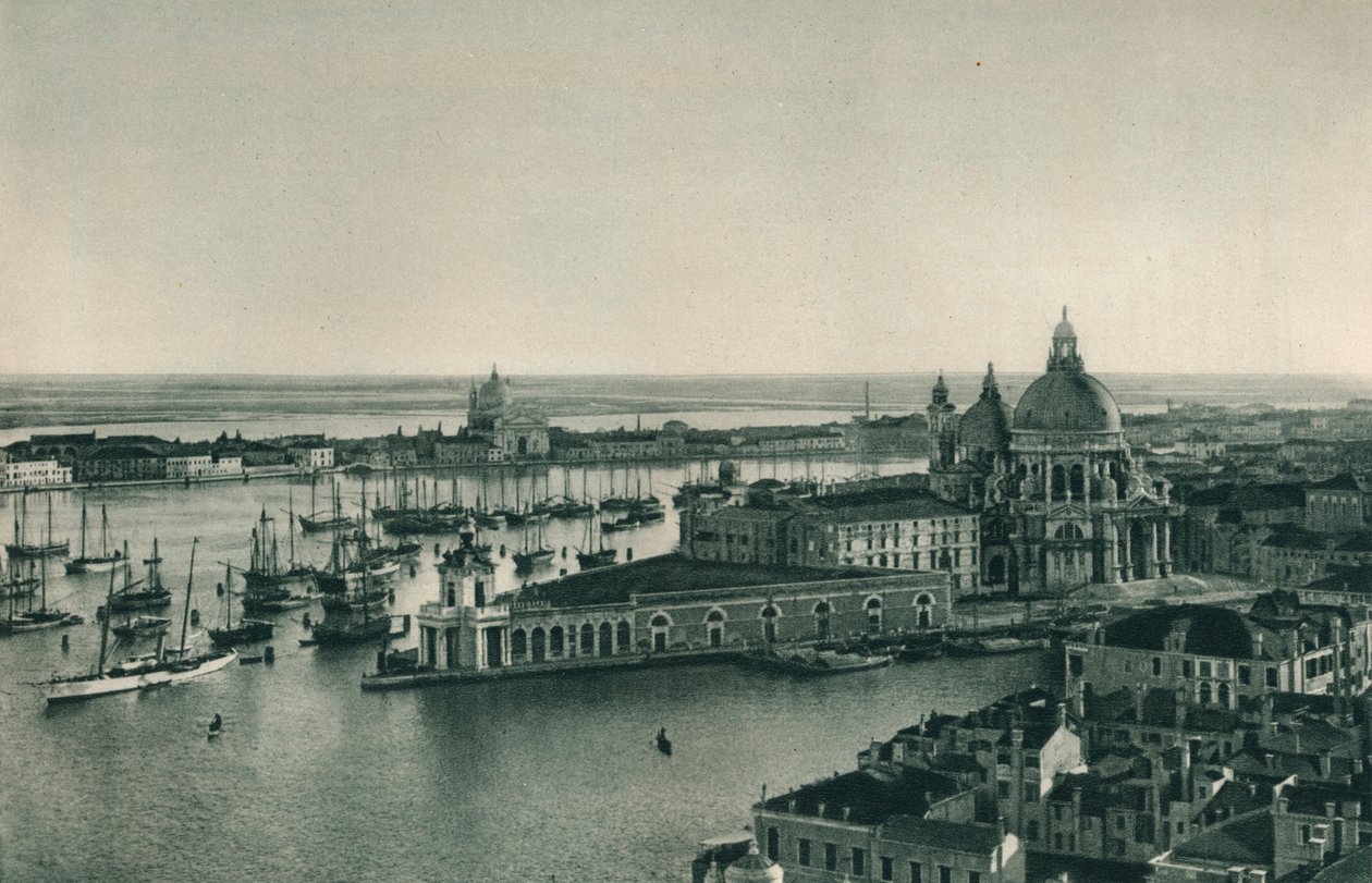 大运河和圣玛丽亚德拉礼炮教堂，威尼斯，意大利，1927年 作者 尤金·波普尔
