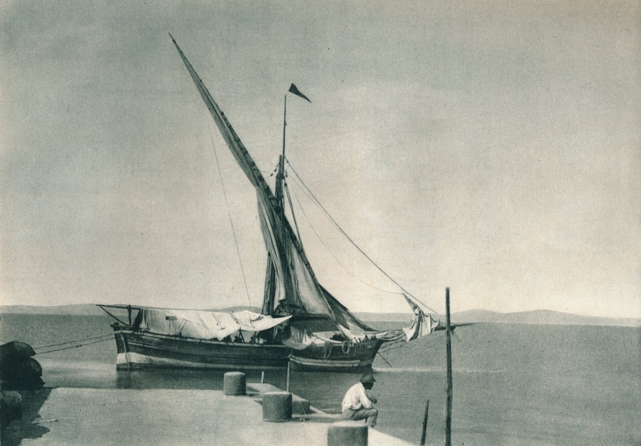 意大利伊斯基亚港口，1927年 作者 尤金·波普尔