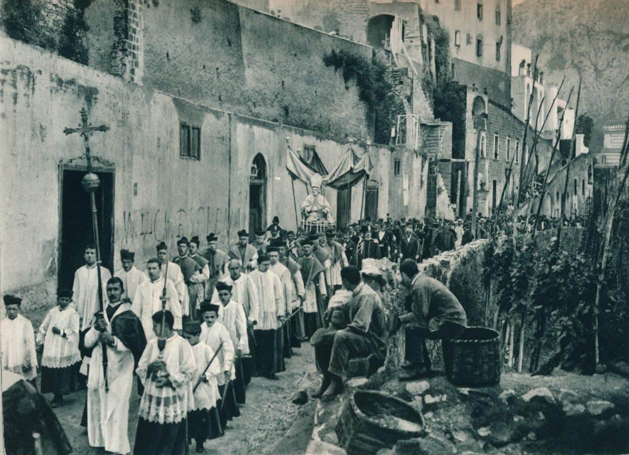 游行，意大利卡普里岛，1927年 作者 尤金·波普尔