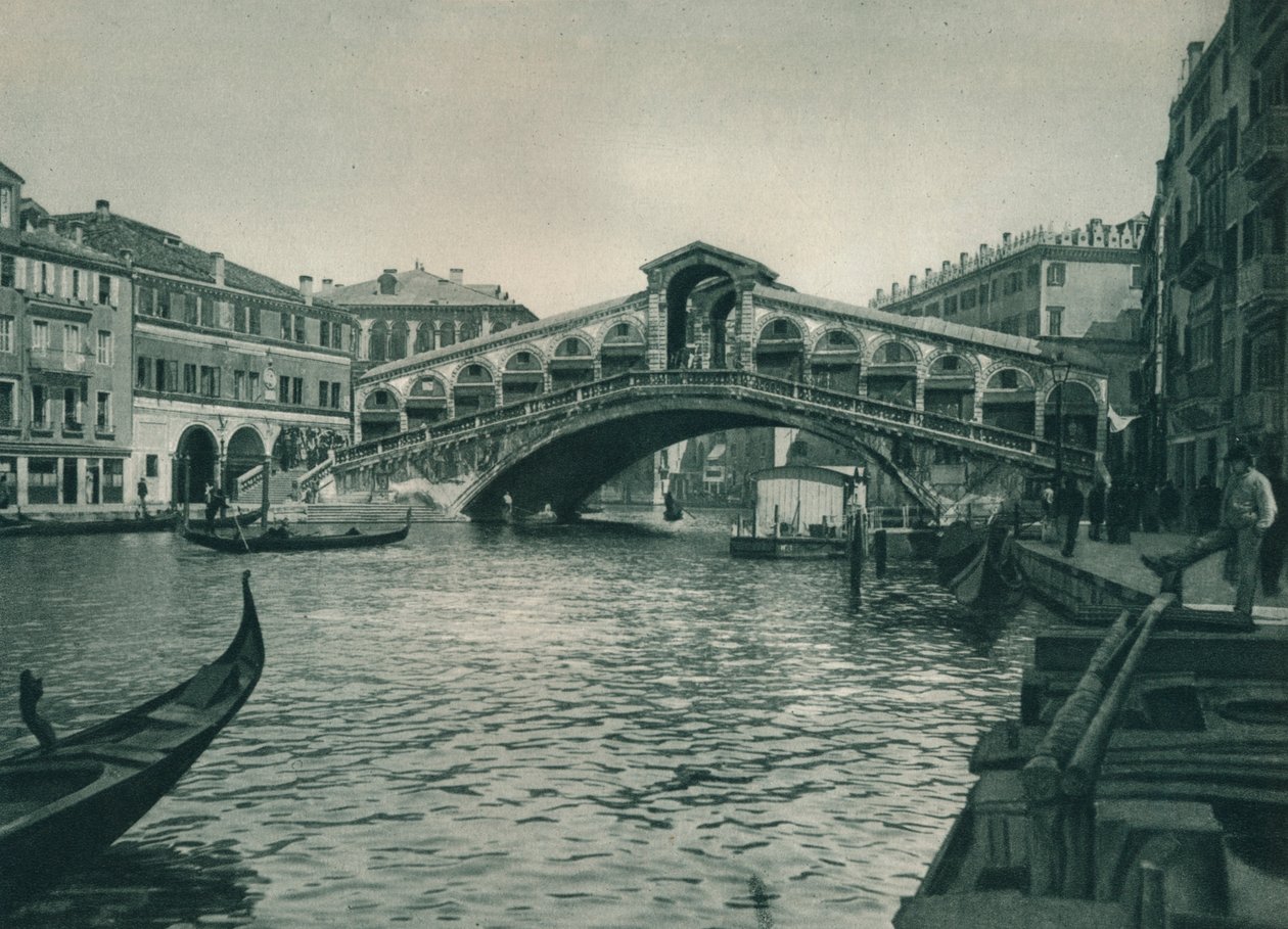 里亚托桥，威尼斯，意大利，1927年 作者 尤金·波普尔