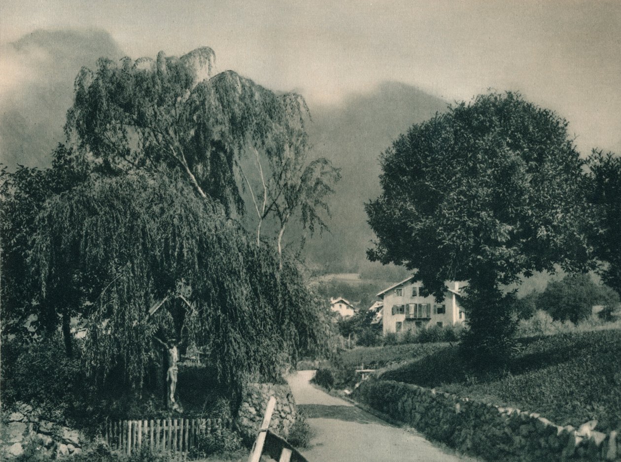 通往蒂罗尔城堡的路，梅拉诺，南蒂罗尔，意大利，1927年 作者 尤金·波普尔
