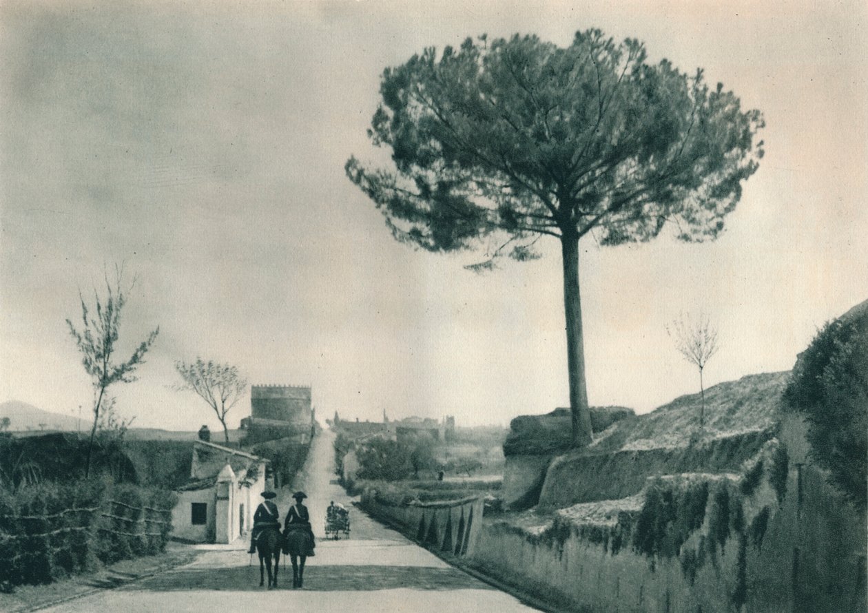 Via Appia Appian Way，意大利罗马，1927年 作者 尤金·波普尔