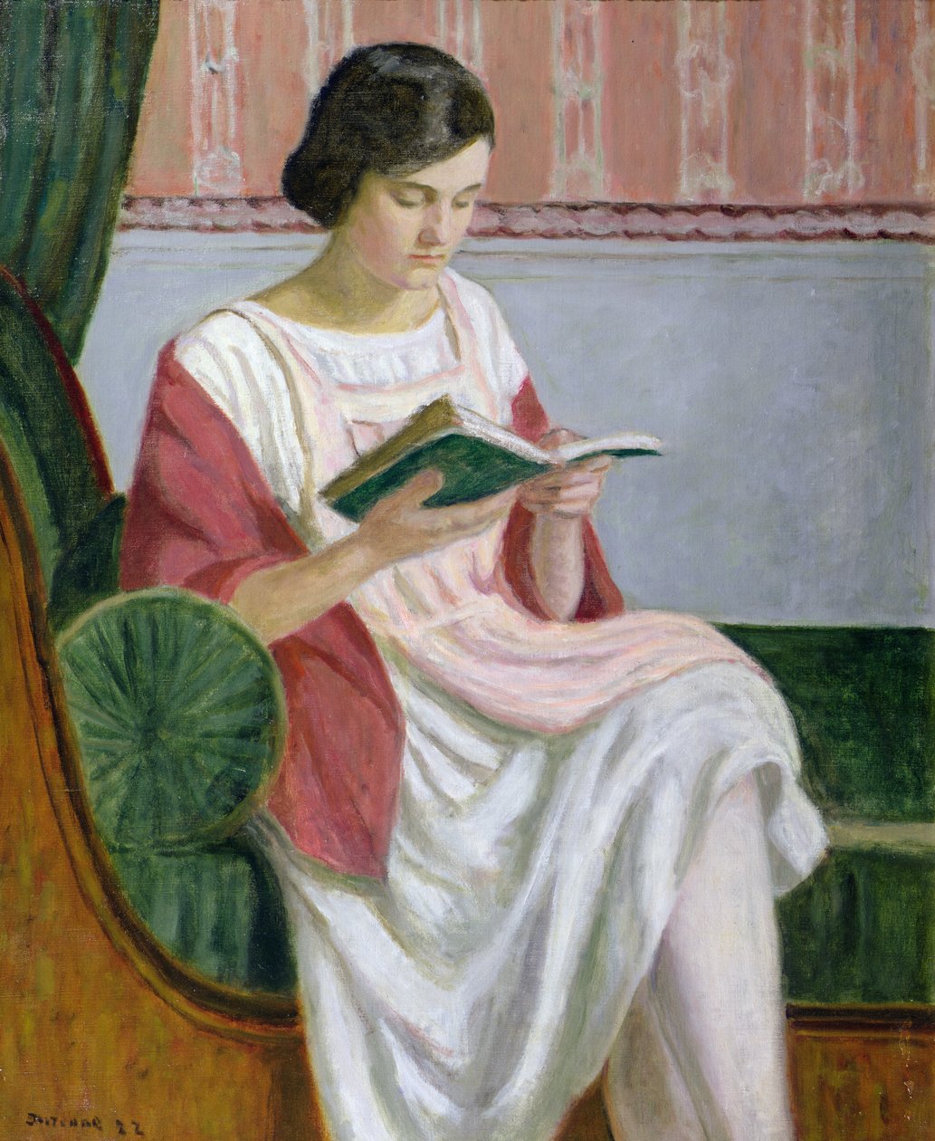 Therese Reading，1922年 作者 尤金·安东尼·杜伦