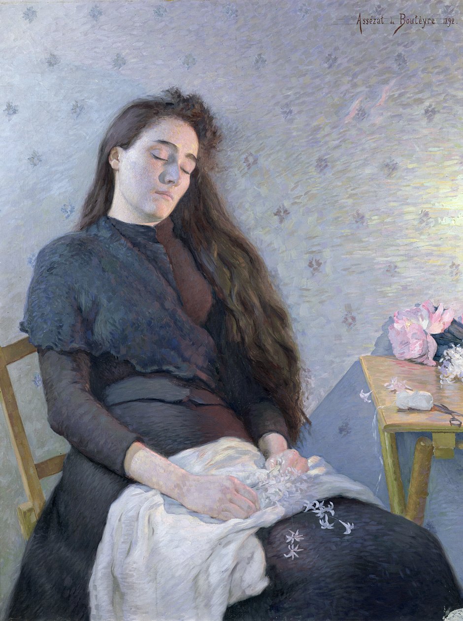 睡觉的花姑娘，1892年 作者 尤金·阿萨泽特·德·布特耶