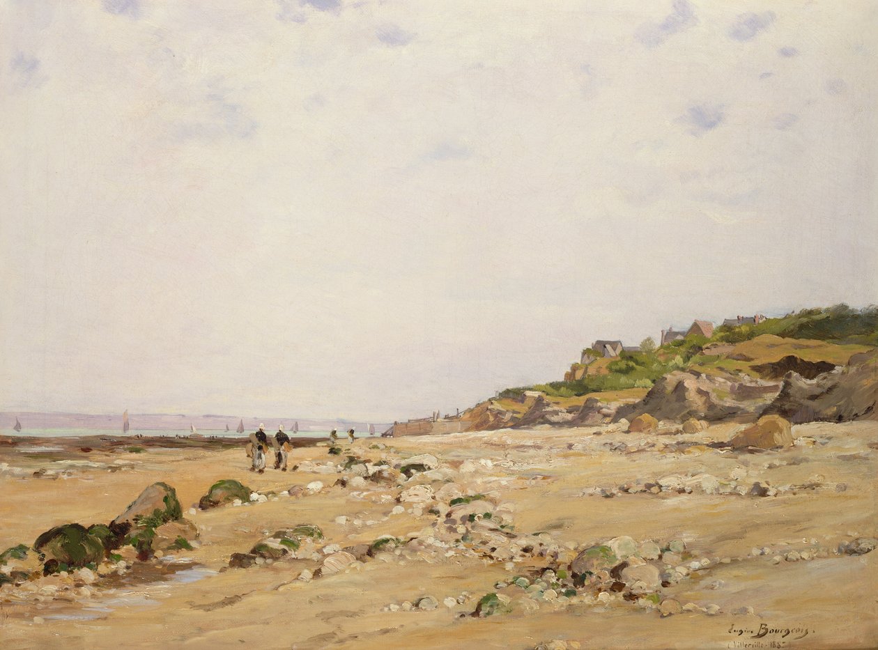 维尔维尔海滩，1887年 作者 尤金·布尔乔瓦