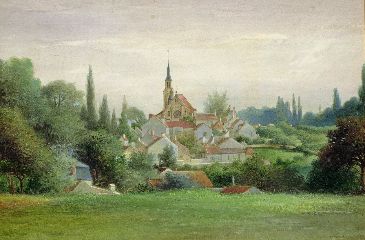 Verriere-le-Buisson，1880年 作者 尤金·布勒里尔（Eugene Bourrelier）