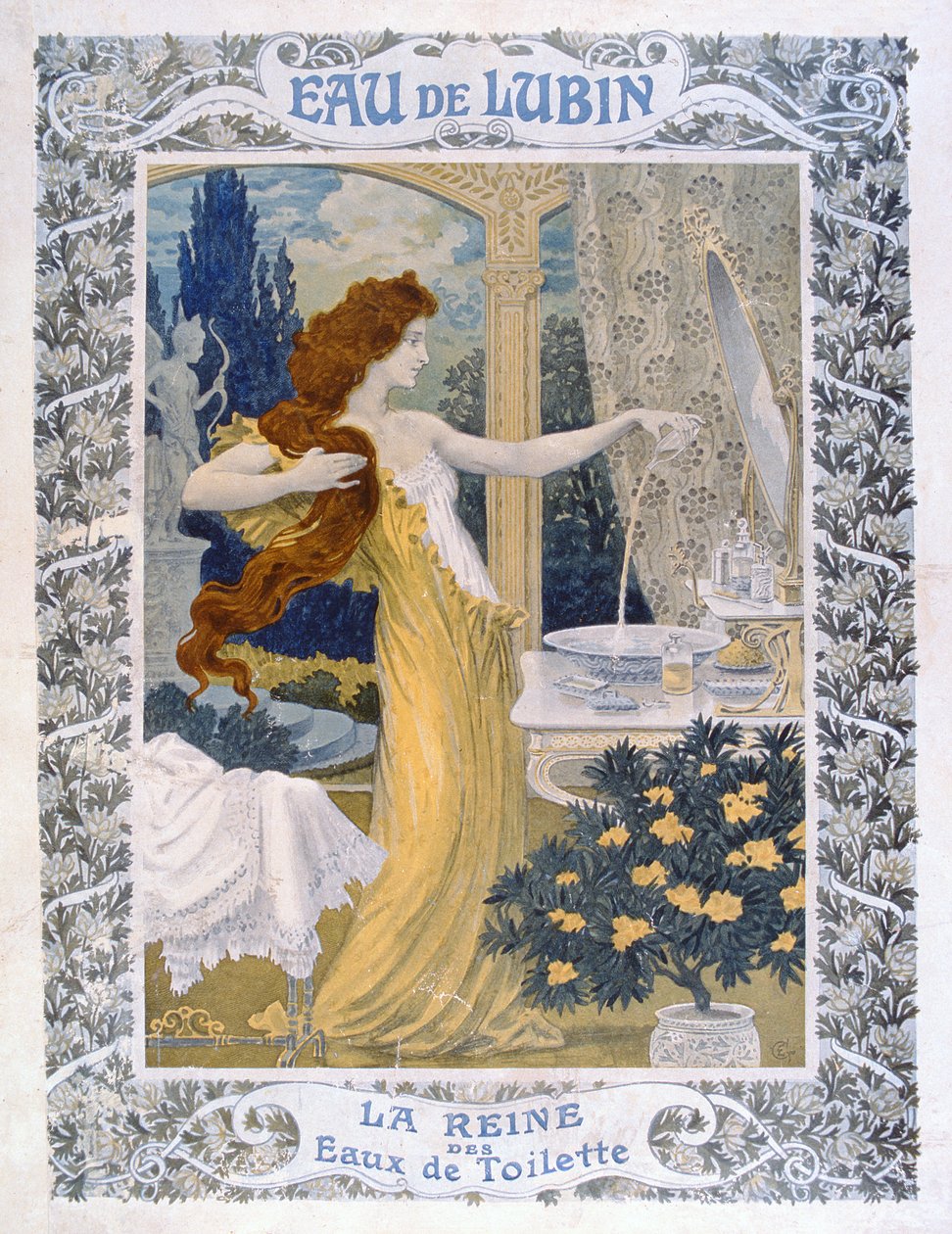 海报广告&39;Eau de Lubin&39;，c.1900 作者 尤金·格拉塞